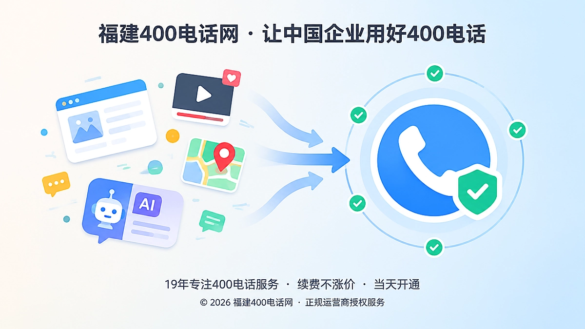 多个信息入口通过400电话统一核验