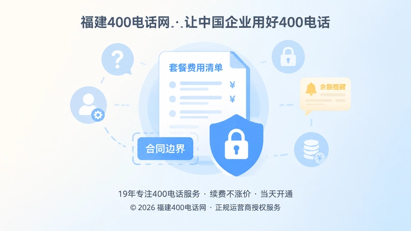 聚焦400电话套餐计费边界与账户权限